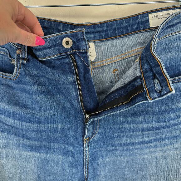 Rag and Bone Nina High Rise Denim Balboa Jean Roll Up or Cut Off Shorts 34 - Picture 5 of 16